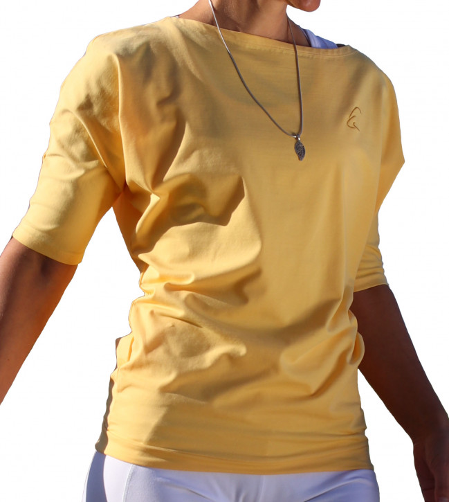ESPARTO Half-Sleeve Shirt "Sadaa" XS / Mango Yellow