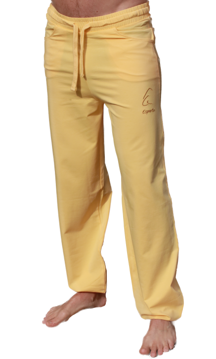 ESPARTO  Yoga Pants Men "Sitaara" & Ladies "Boyfriend Style" S / Mango Yellow