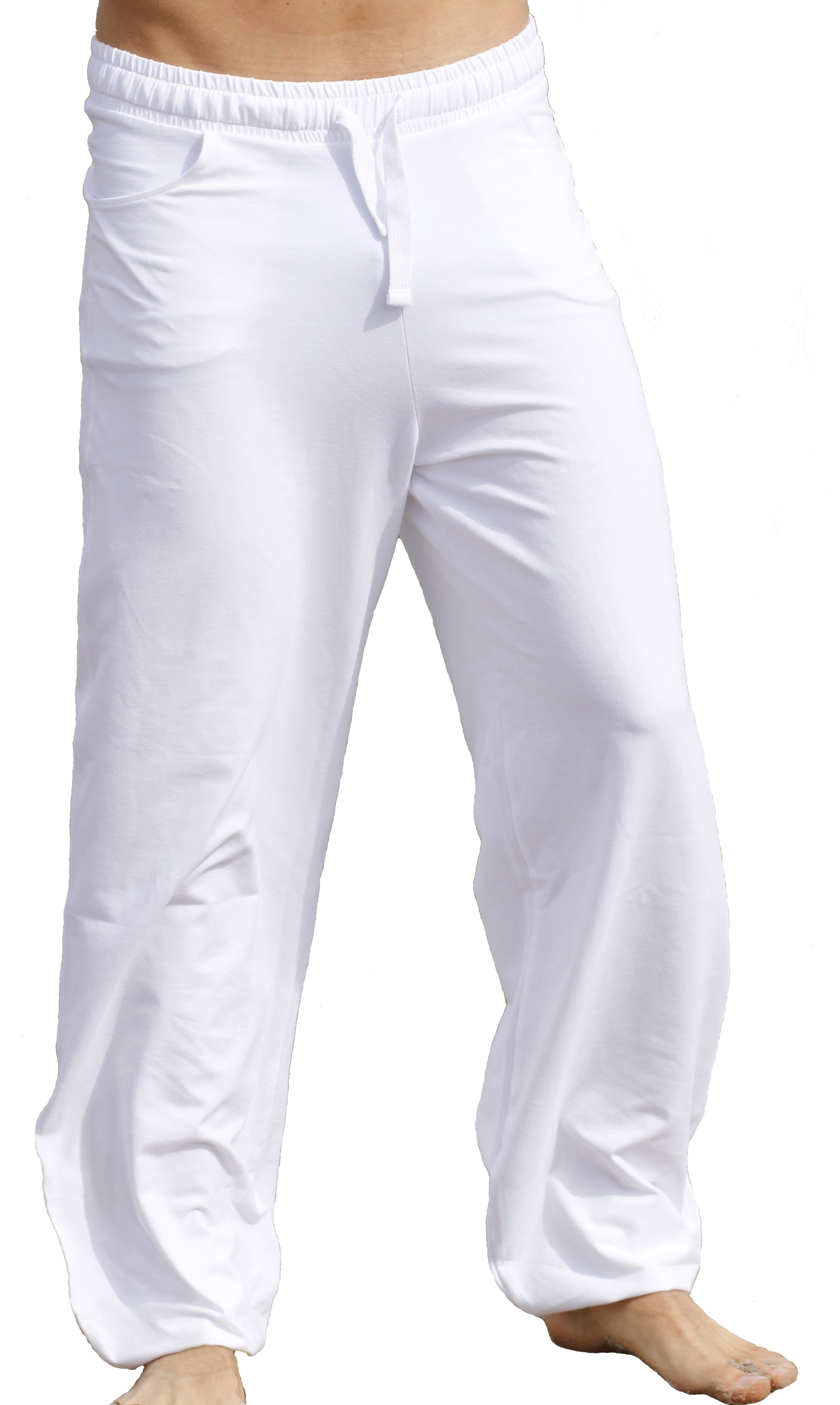 mens white yoga pants
