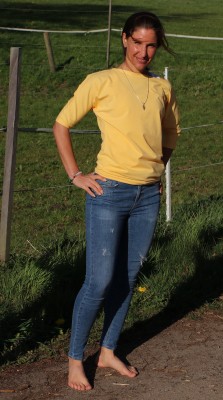 ESPARTO Half-Sleeve Shirt "Sadaa" L / Mango Yellow