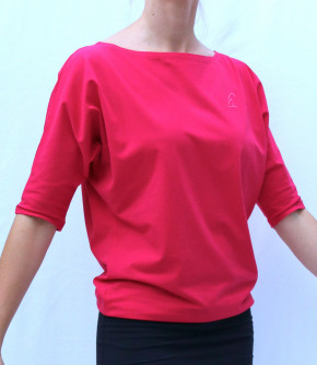 ESPARTO Half-Sleeve Shirt "Sadaa" S / Raspberry