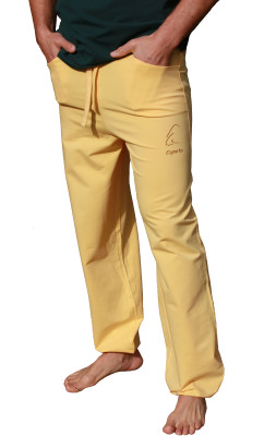 ESPARTO  Yoga Pants Men "Sitaara" & Ladies "Boyfriend Style" XL / Mango Yellow