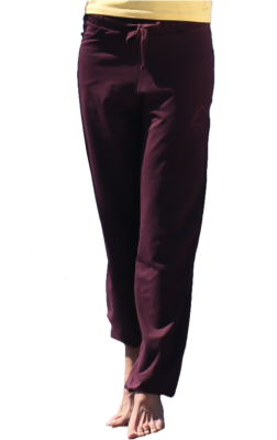 ESPARTO  Yoga Pants Men "Sitaara" & Ladies "Boyfriend Style" XL / Aubergine